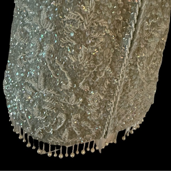 Vintage 1960’s blue sequin/beaded shell top - Picture 11 of 11